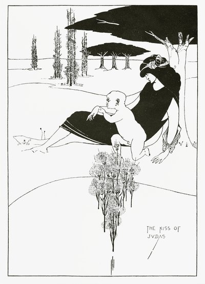 Il Bacio di Giuda, 1893 da Aubrey Beardsley