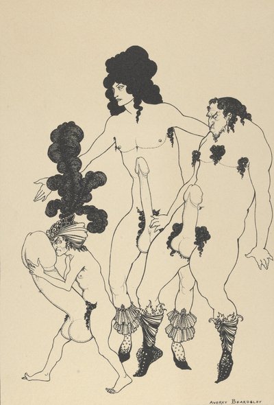 Gli Ambasciatori Lacedemoni, per La Lisistrata di Aristofane, ca. 1926 da Aubrey Beardsley
