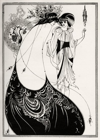 La Gonna del Pavone da Aubrey Beardsley