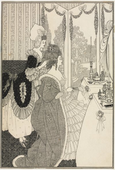 La Toilette, da Il Ricciolo Rapito di Alexander Pope da Aubrey Beardsley