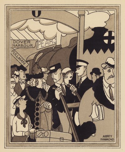 Una stazione ferroviaria di Londra da Aubrey Hammond