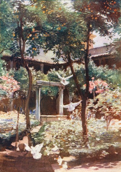Roma: Chiostro di S Giovanni degli Genovesi da Aubrey Waterfield