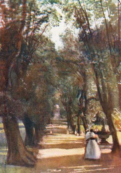 Roma: Viale degli Ilex nella Villa Borghese da Aubrey Waterfield