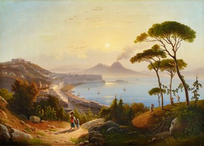 Tedesco: Blick auf den Golf von Neapel Vista sul Golfo di Napoli da August Ahlborn
