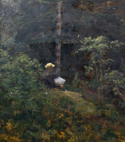 Interno della foresta da August Eiebakke