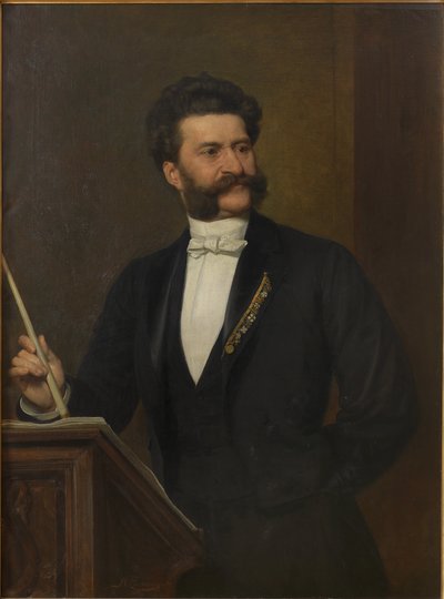 Ritratto di Johann Strauss da August Eisenmenger