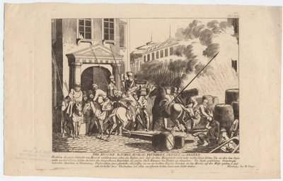 Evacuazione di Mosca da parte dei russi da August Friedrich Andreas Campe