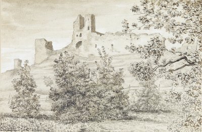 Veduta delle Rovine del Castello di Rakvere, 1828 da August Georg Wilhelm Pezold