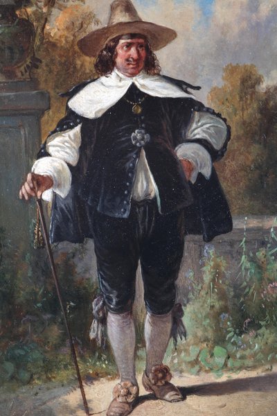 Tedesco: Gentiluomo galante con cappello e bastone da August Gerasch
