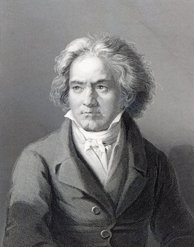 Ludwig van Beethoven, inciso da William Holl il Giovane (incisione) da August Karl Friedrich von Kloeber
