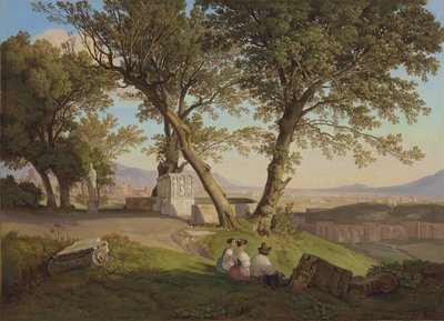 Vista di Roma da Villa Mattei da August Lucas