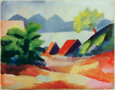Sul lago di Thun I da August Macke
