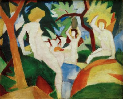 Donne che fanno il bagno da August Macke