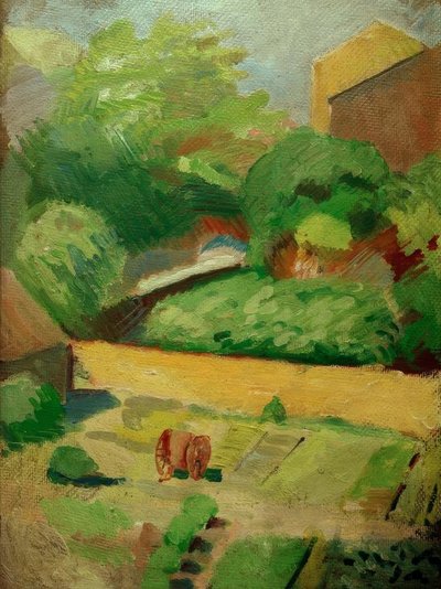 Vista nel giardino del vicino (Bonn) da August Macke