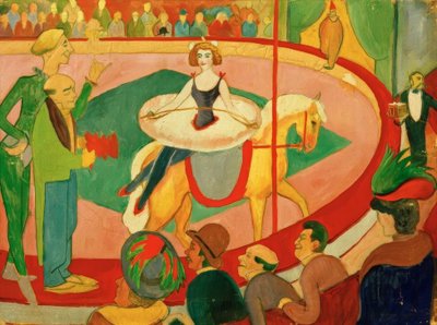 Quadro del circo I: Cavallerizza da August Macke