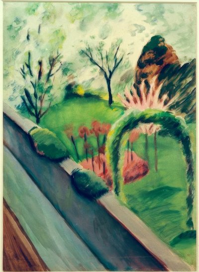 Il giardino di Macke a Bonn da August Macke