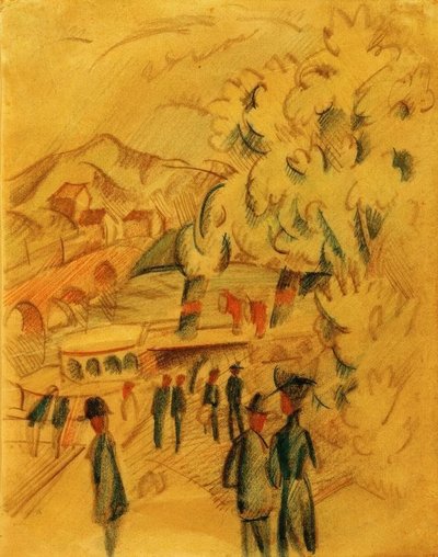 La strada per Ländte da August Macke