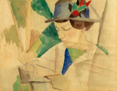 La moglie del pittore, leggendo da August Macke