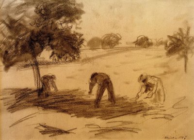 Lavoro nei campi da August Macke