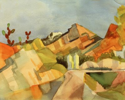Paesaggio roccioso da August Macke