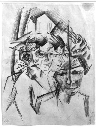 Teste futuristiche (Elisabeth) da August Macke
