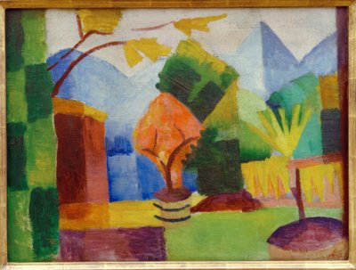 Giardino sul lago di Thun da August Macke