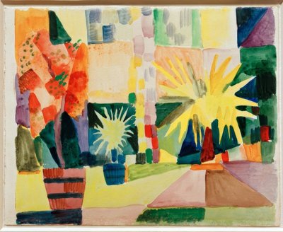 Giardino sul lago di Thun da August Macke