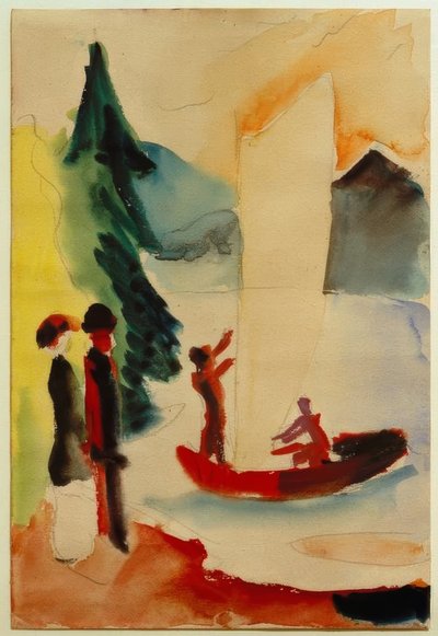Vela gialla da August Macke