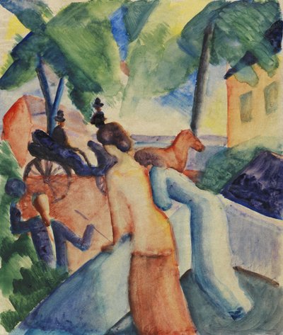 Saluto al Lago di Thun, 1913 da August Macke