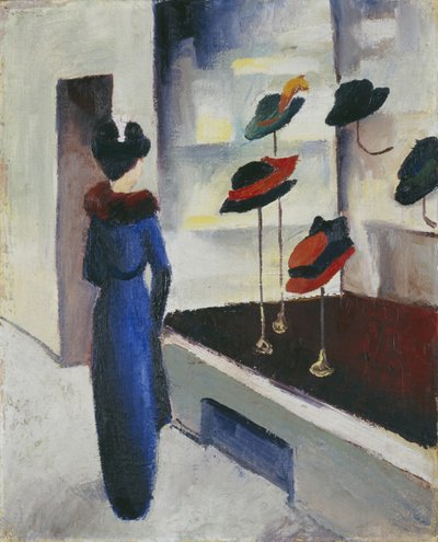 Negozio di cappelli, 1913 da August Macke