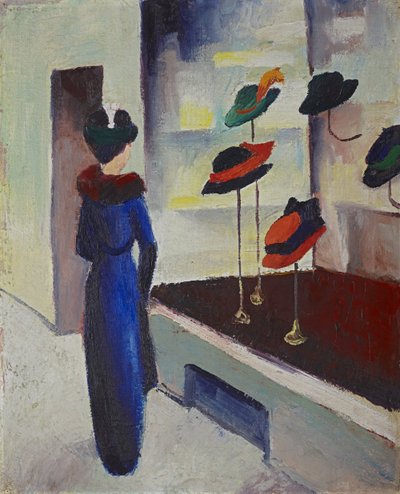 Negozio di cappelli da August Macke