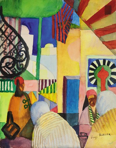 Nel bazar, 1914 da August Macke