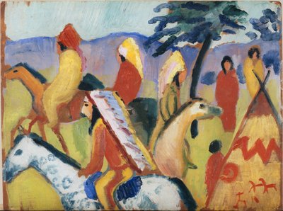 Indiani a Cavallo da August Macke