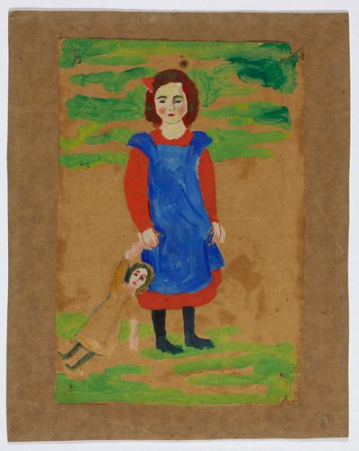 Kind mit Puppe da August Macke