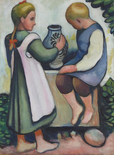 Bambini alla fontana II da August Macke