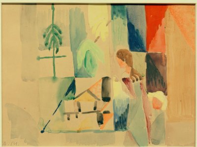 Bambini al negozio di verdure II da August Macke