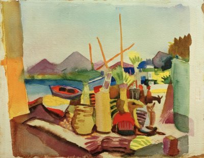 Paesaggio presso Hammamet da August Macke