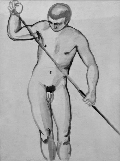 Nudo maschile (Barcaiolo) da August Macke