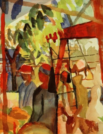Vita di mercato da August Macke