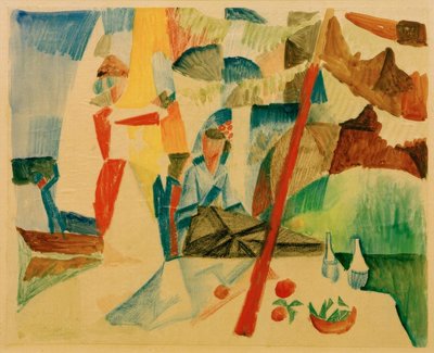 Picnic dopo la vela da August Macke