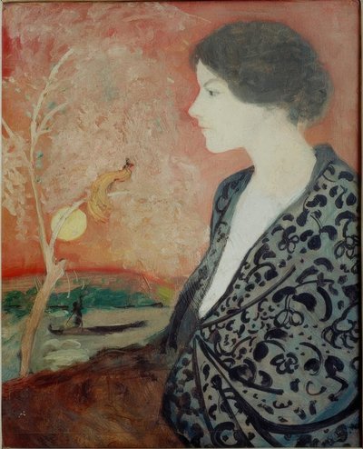 Studio di ritratto di Elisabeth Gerhardt da August Macke