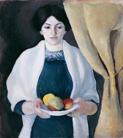 Ritratto con mele da August Macke