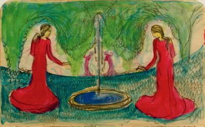 Danza alla fontana da August Macke