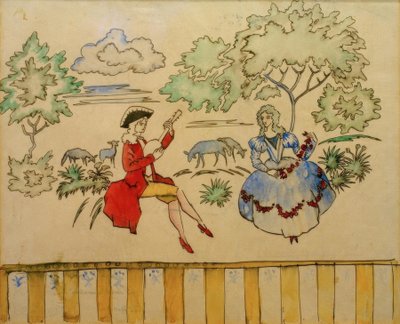 Scena pastorale I da August Macke