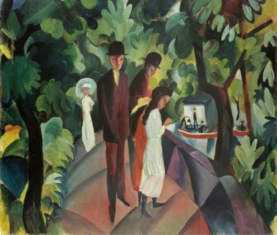 Passeggiata sul ponte da August Macke