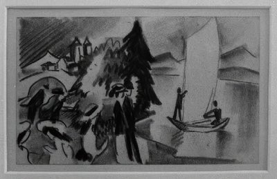 Studio per Vela gialla da August Macke