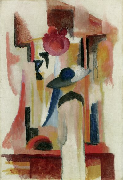 Studio di una vetrina luminosa, 1913 da August Macke