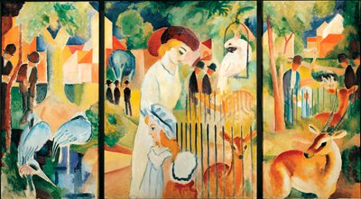 Il grande giardino zoologico da August Macke