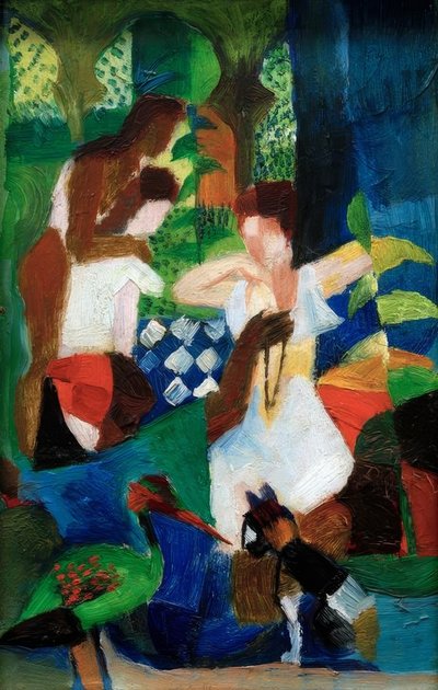 Mercante di gioielli turco da August Macke