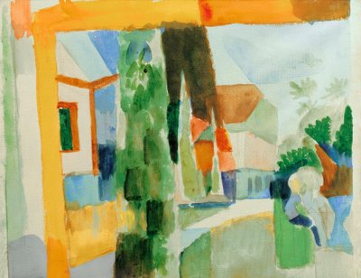 Il nostro giardino al lago 4 da August Macke